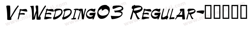 VfWedding03 Regular字体转换